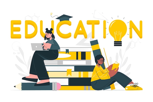 Free Vector education concept illustration