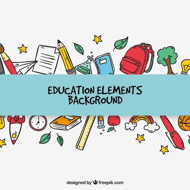 Education elements background