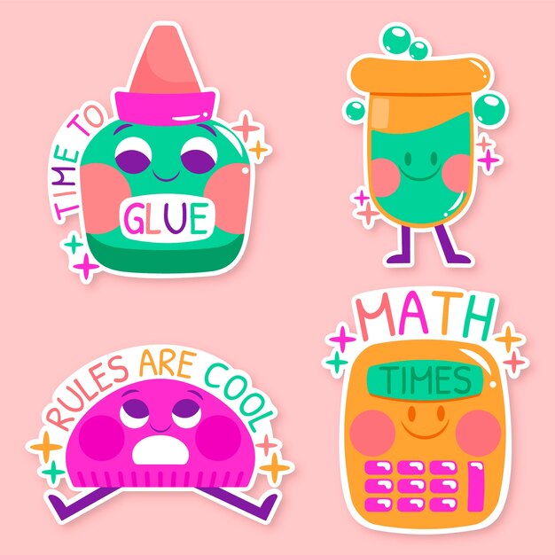 Education stickers collection