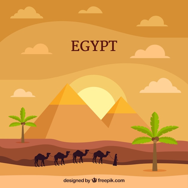 Egypt piramids background