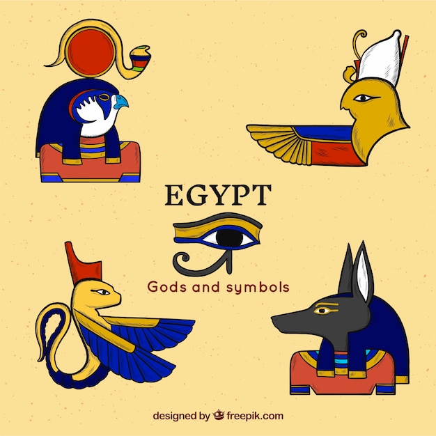 Free vector egyptian gods collection