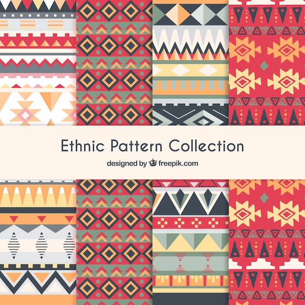 Ehtnic pattern set