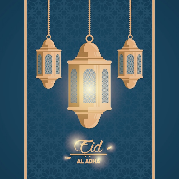 Free Vector eid al adha feast of the muslim