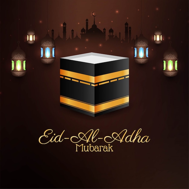 Eid Al Adha mubarak festival card