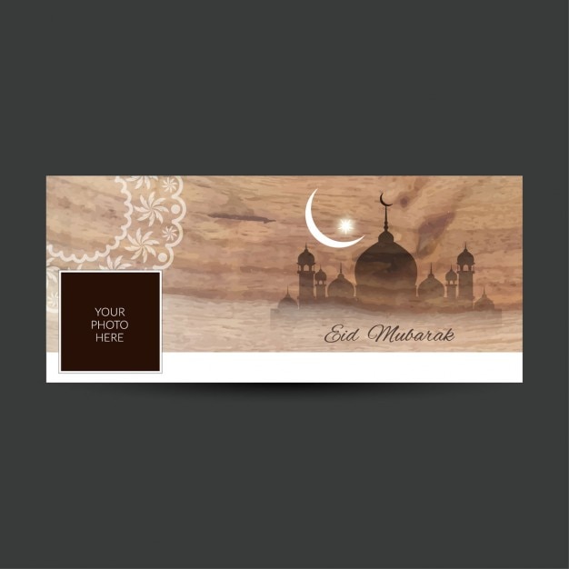 Free vector eid mubarak facebook timeline cover