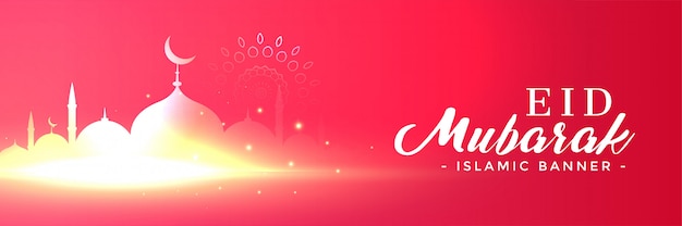 Eid mubarak festival banner 