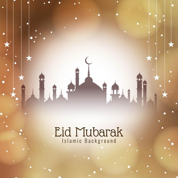 Eid Mubarak islamic greeting card