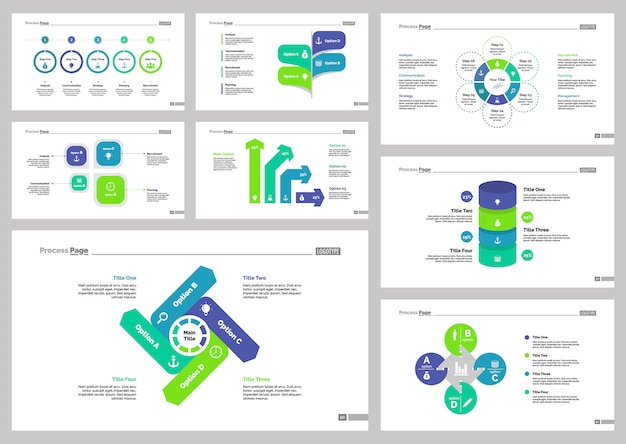 Eight Banking Slide Templates Set