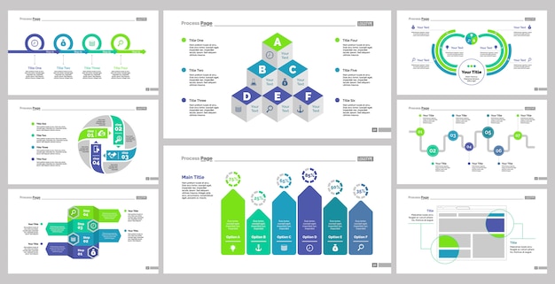 Eight Planning Slide Templates Set