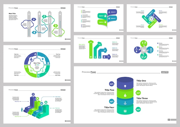 Eight Recruitment Slide Templates Set