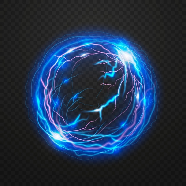 Free vector electric ball light effect