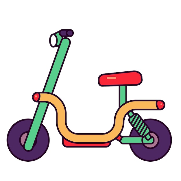 Free Vector electric bike flat illustration