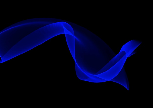 Electric blue flowing waves background