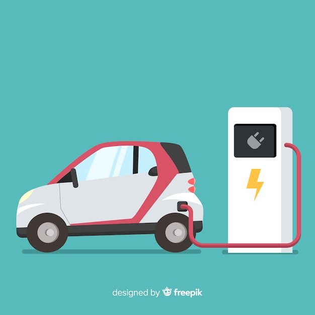 Electric car background