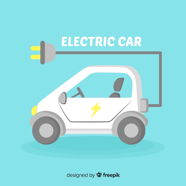 Electric car background