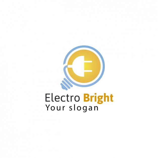 Free Vector electric company logo template