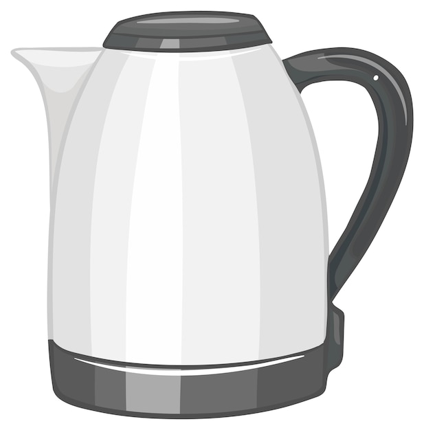 Free Vector electric kettle with handle isolated on white background