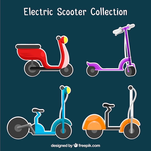 Electric scooter sticker collection