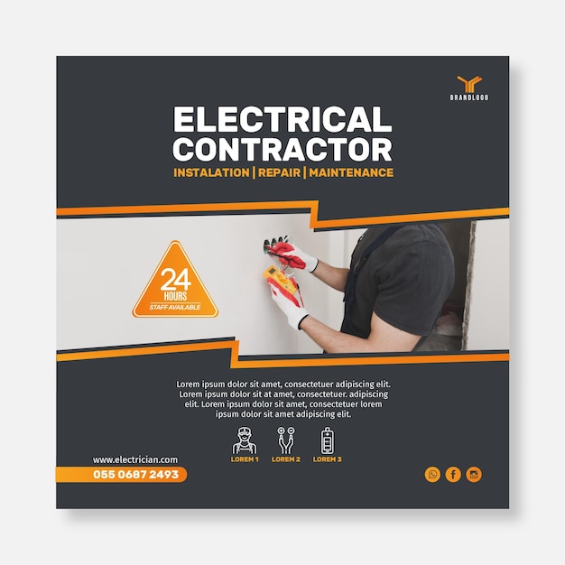 Electrician squared flyer