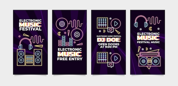 Electronic music template design