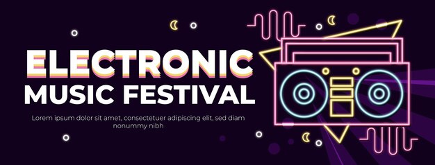 Electronic music template design