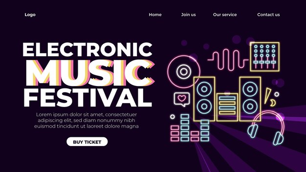 Electronic music template design