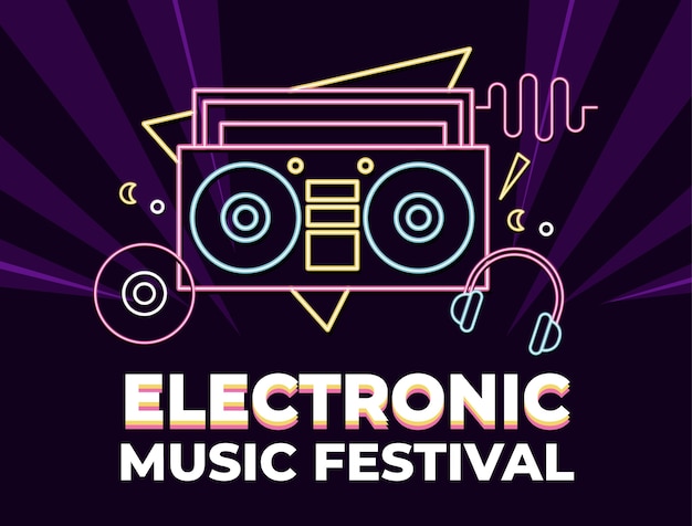 Electronic music template design