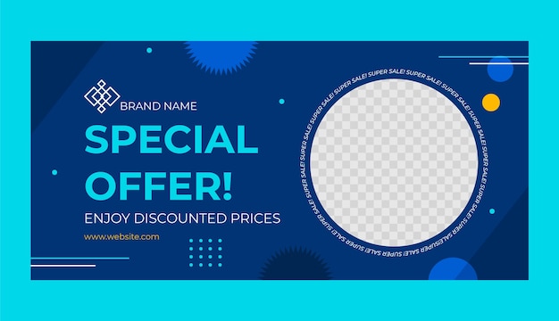 Electronics store  sale banner template