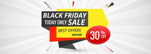 Elegance banner for sales on Black Friday template