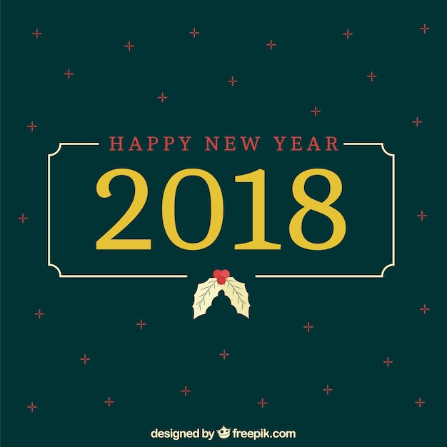 Elegant 2018 new year background