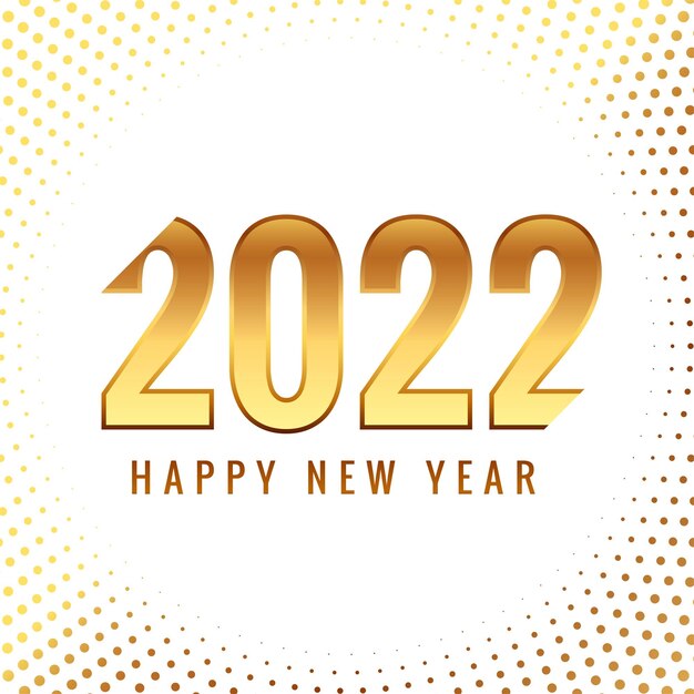 Elegant 2022 new year creative text card background