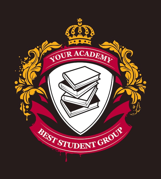 elegant academy badge 