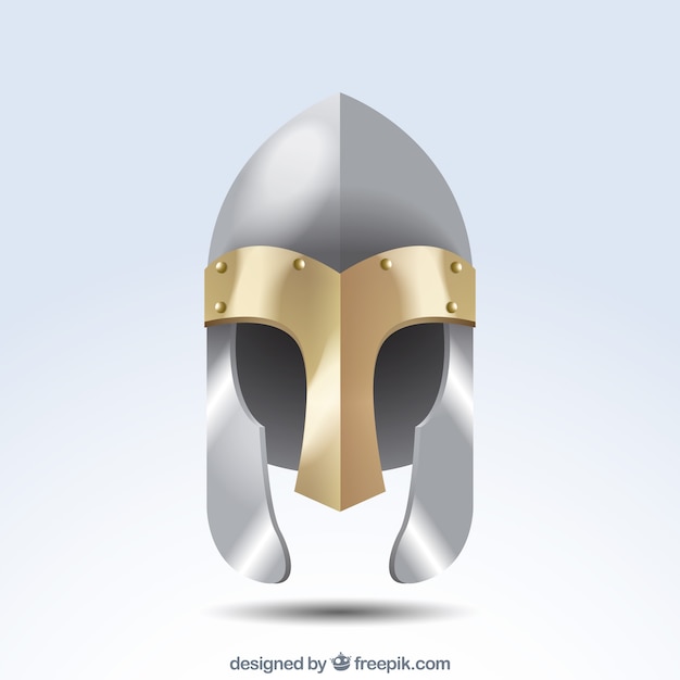 Free Vector elegant armor helmet background