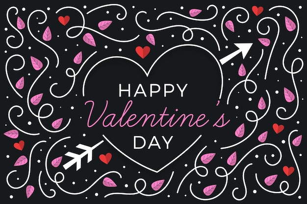 Free Vector elegant background for valentine day