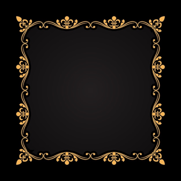 Elegant background with a decorative gold frame design