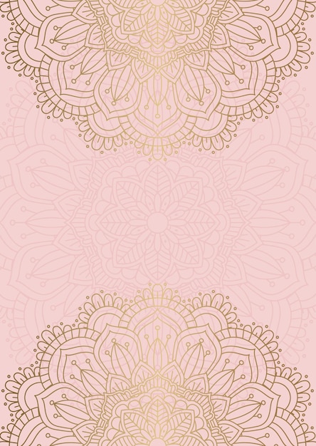 Free vector elegant background with decorative mandala design