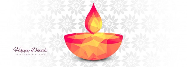 Elegant banner  illustration for indian festival diwali celebration 