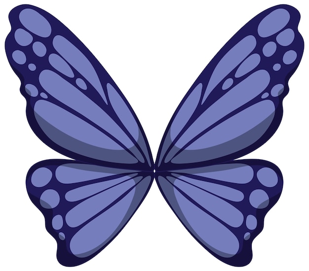 Free Vector elegant blue butterfly vector illustration