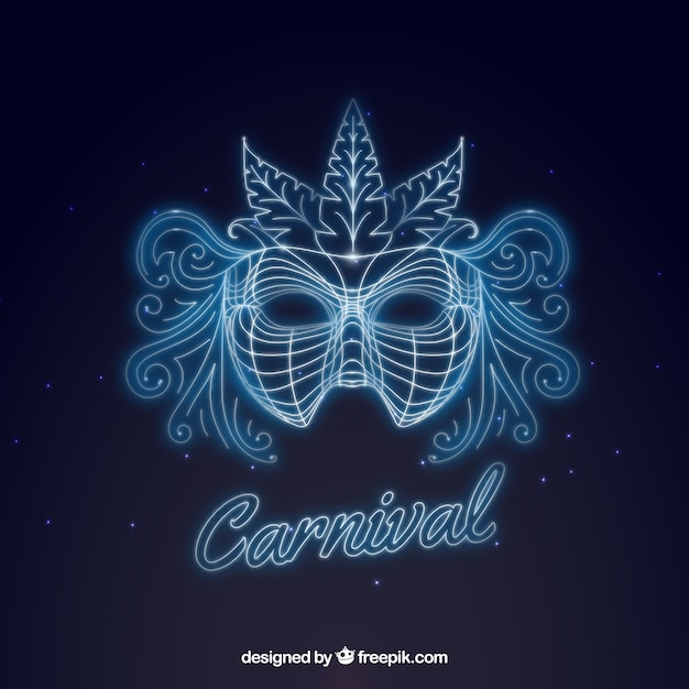 Free Vector elegant blue carnival background