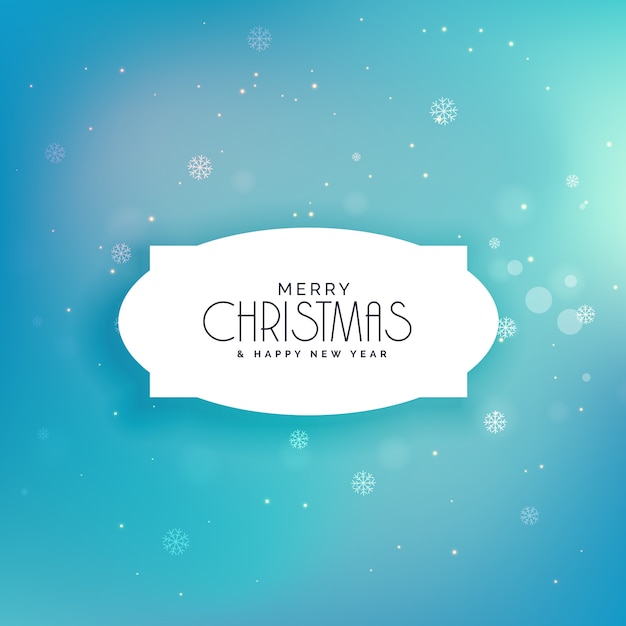 Free Vector elegant blue snowflakes festival christmas background