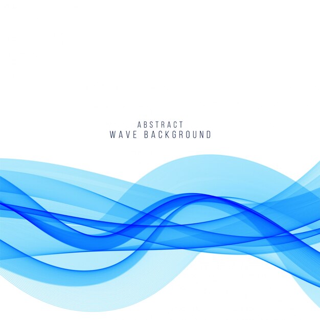 Elegant blue wave background design