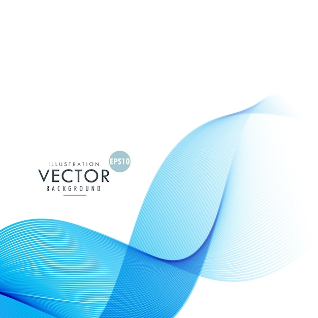 Elegant blue wave background