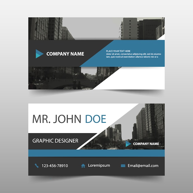 Elegant business card, modern style