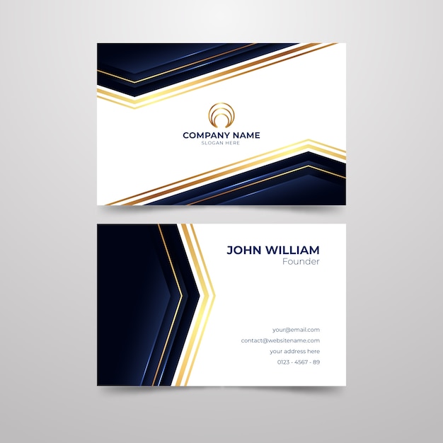 Elegant business card template pack