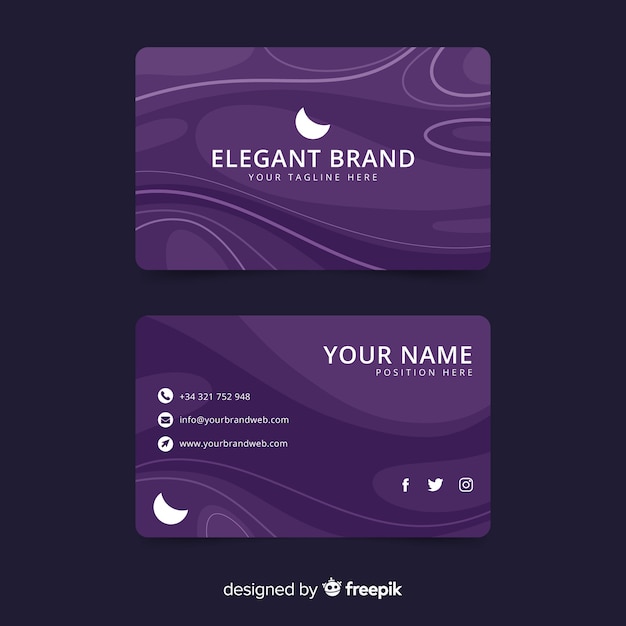 Free Vector elegant business card template