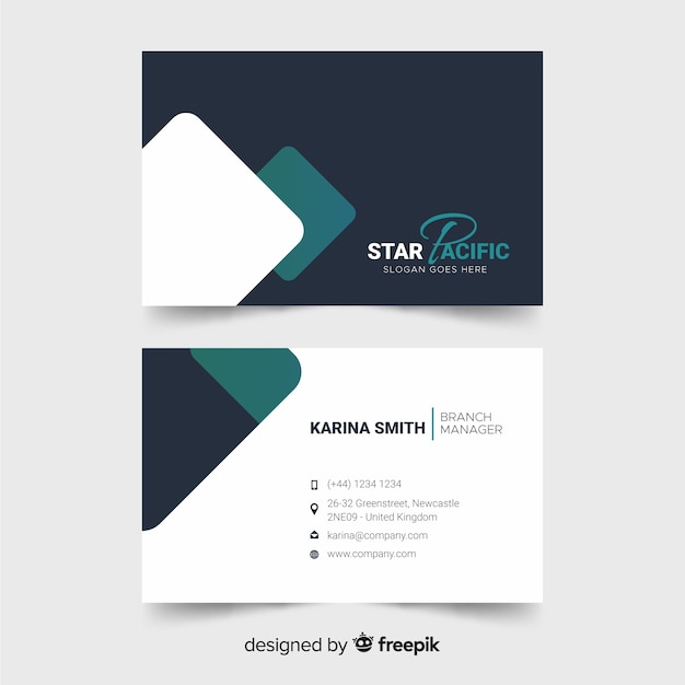 Free Vector elegant business card template