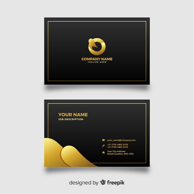 Elegant business card template