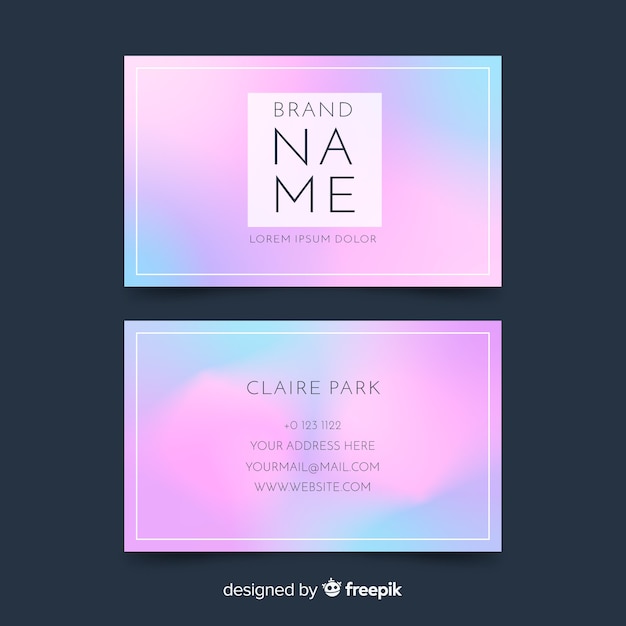 Elegant business card template