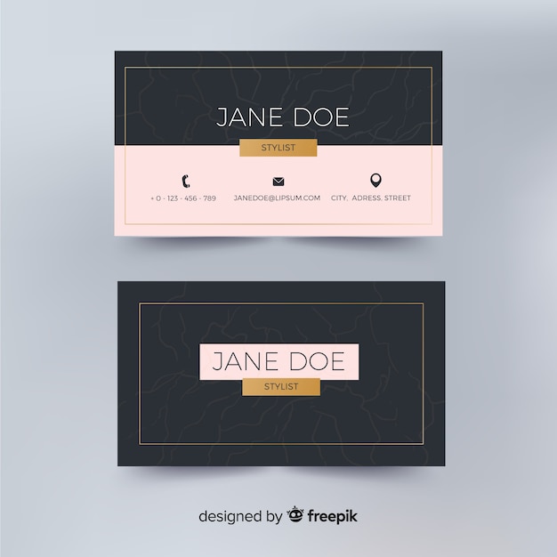 Elegant business card template