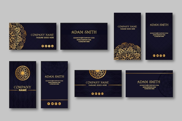 Free Vector elegant business card template